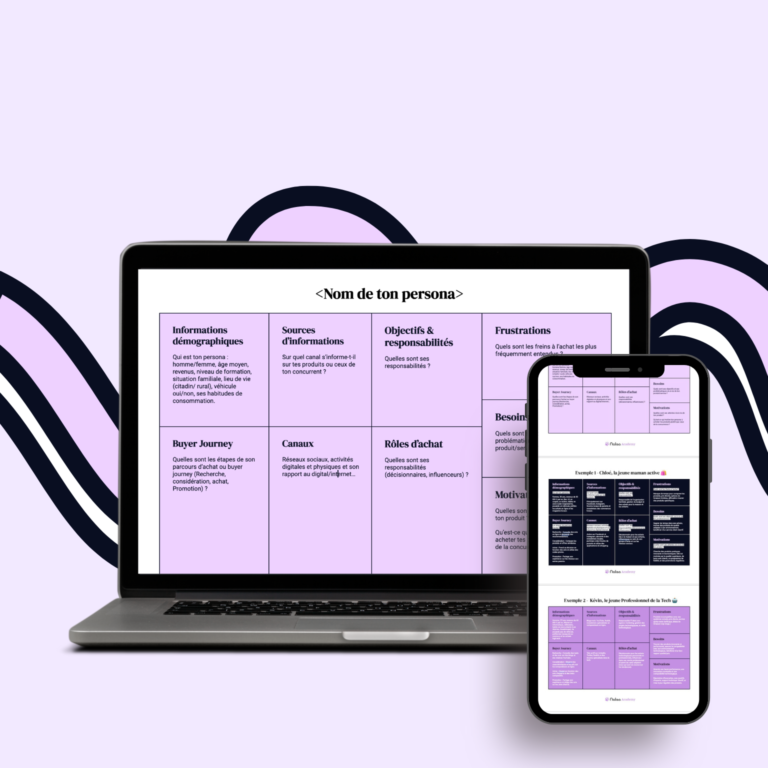Modèle de persona marketing