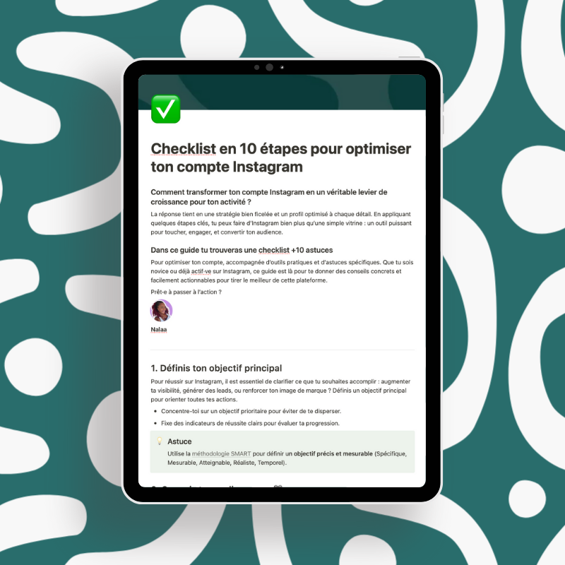 Le guide pour optimiser ton compte Instagram
