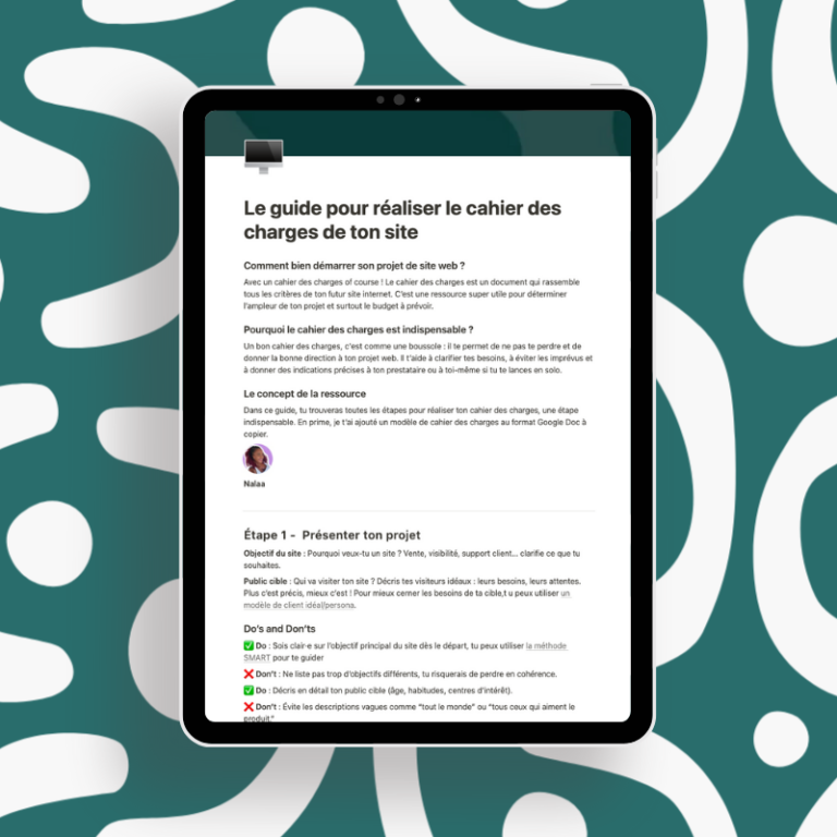 Le guide pour réaliser le cahier des charges d'un site